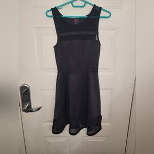 2B Bebe Little‎ Black Dress Sleeveless Sheer Size XS